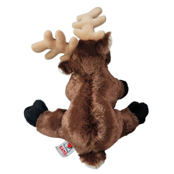2/$15 Webkinz Reindeer Plush Brown Floppy No Code Christmas Holiday Ganz HM137 - Picture 4 of 9